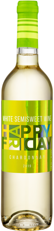 Natural semi-sweet white grape wine 